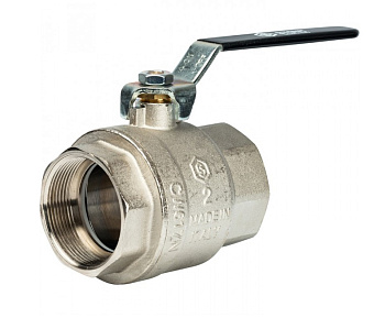 Кран шаровой полнопроходной Ду 50 (2") ВР/ВР, ручка рычаг STOUT